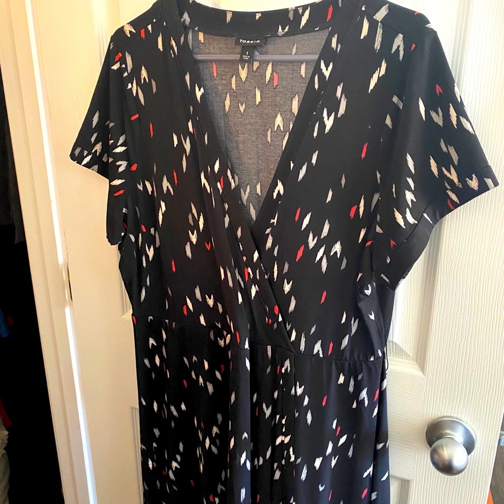 Torrid faux wrap style dress